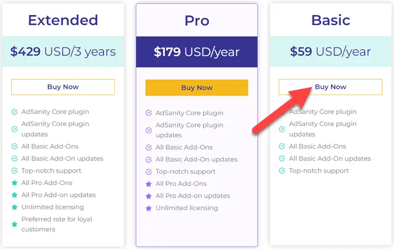 AdSanity Pricing AdSanity Pricing