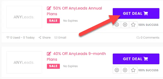 AnyLeads Coupon Codes AnyLeads Coupon Codes