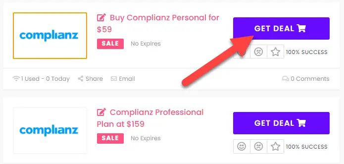 Complianz Coupon Codes