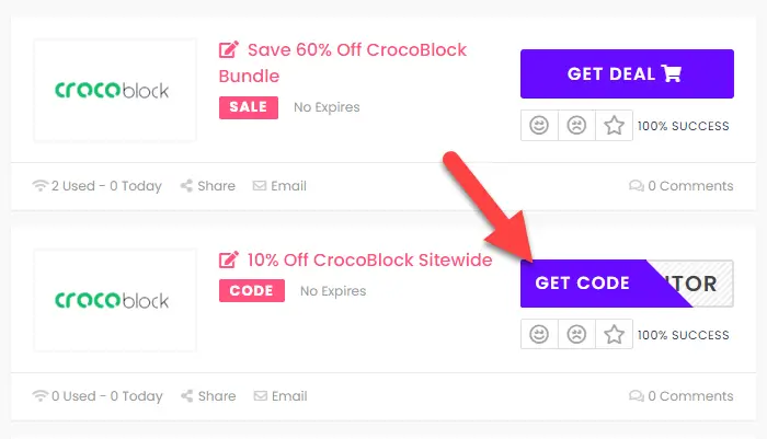 CrocoBlock Coupon Codes