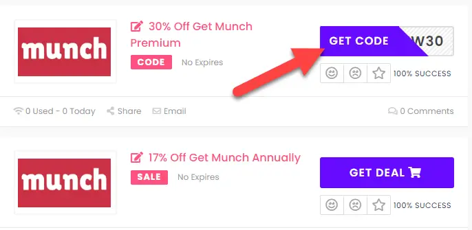Get Munch Coupons