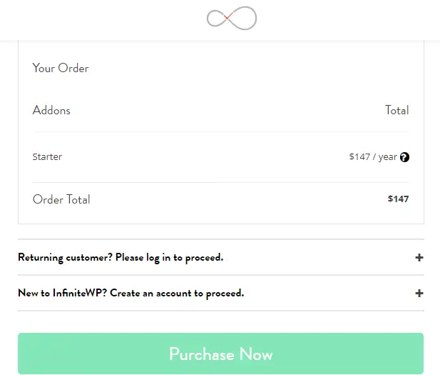 InfiniteWP Checkout