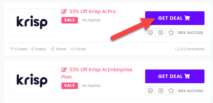 Krisp AI Coupons