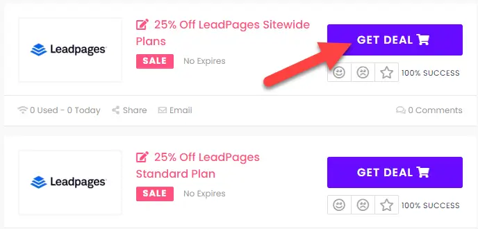 LeadPages Coupon Codes