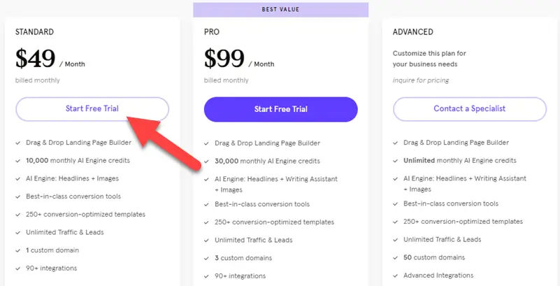 LeadPages Pricing