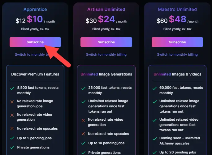 Leonardo.ai Pricing