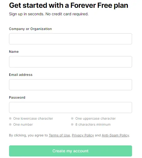 MailerLite Signup