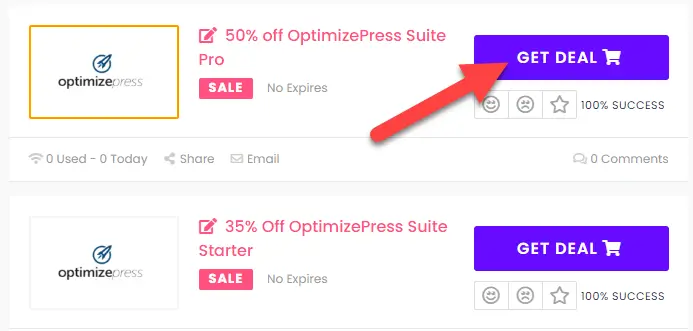 OptimizePress Coupon Codes