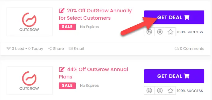 OutGrow Coupons