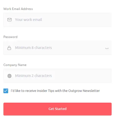 OutGrow Signup