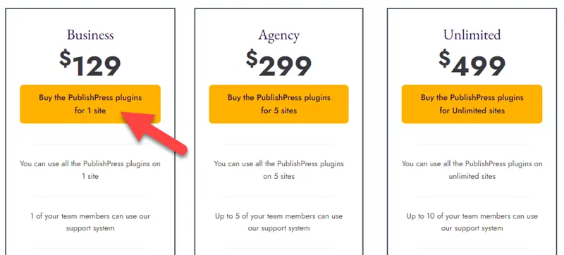 PublishPress Pricing