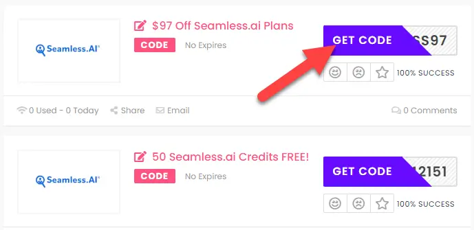 Seamless AI Coupon Codes