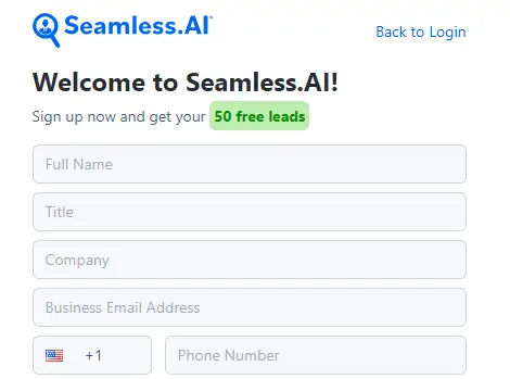 Seamless AI Signup