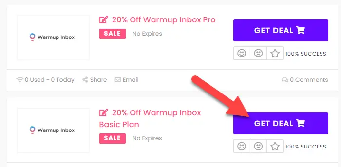 Warmup Inbox Coupon Codes